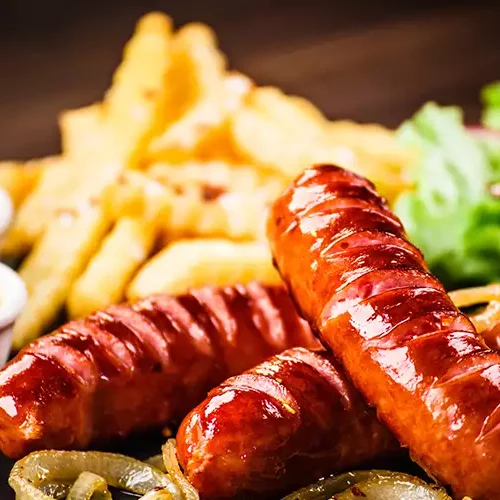 saucisse-frites